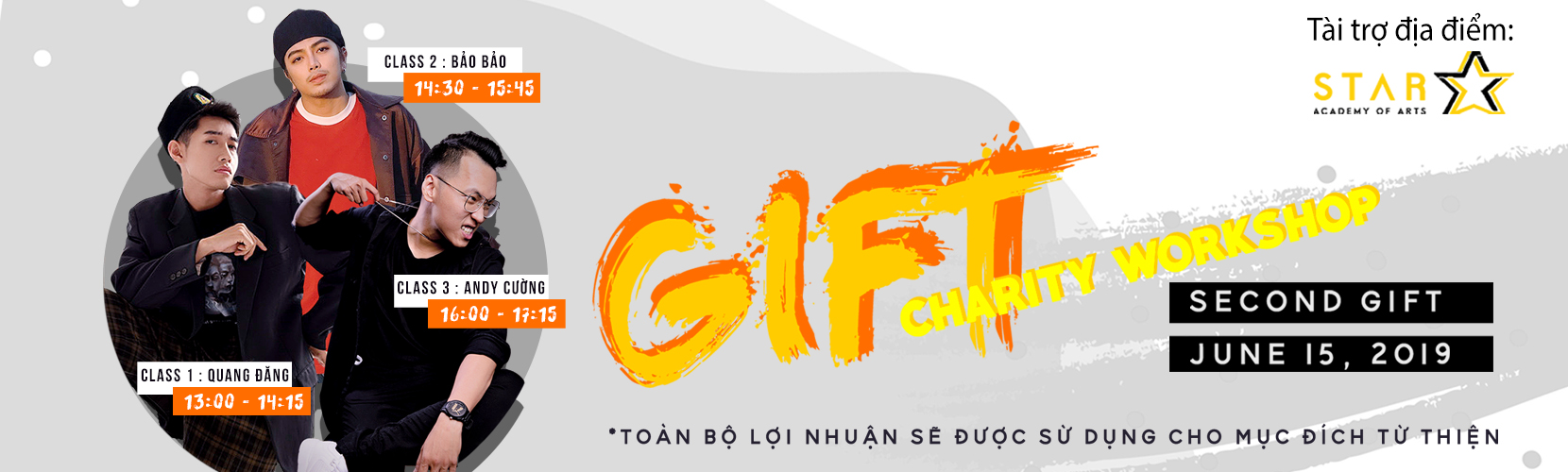 STAR ACADEMY HÂN HẠNH ĐỒNG HÀNH CÙNG QUANG ĐĂNG TRONG DỰ ÁN #GIFTCHARITYWORKSHOP